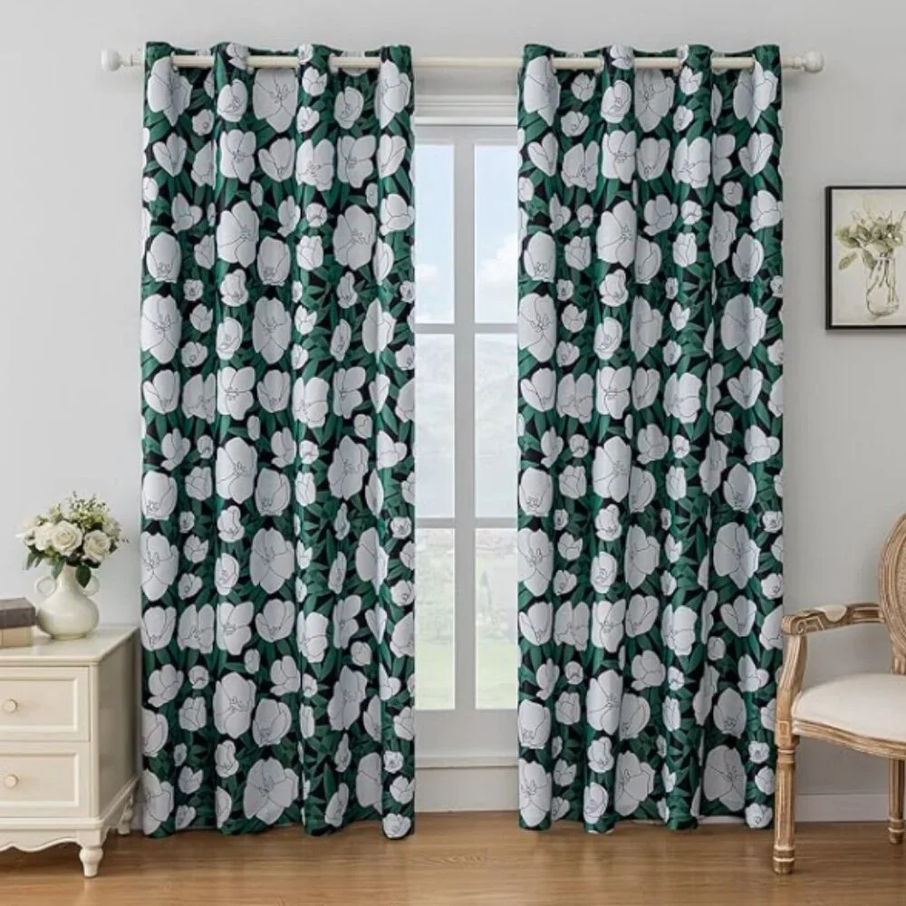 Flowers Curtains –2 Panels, 54